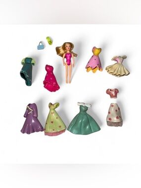 Polly Pocket- Polly Doll & Tinker-bell Clothing Lot